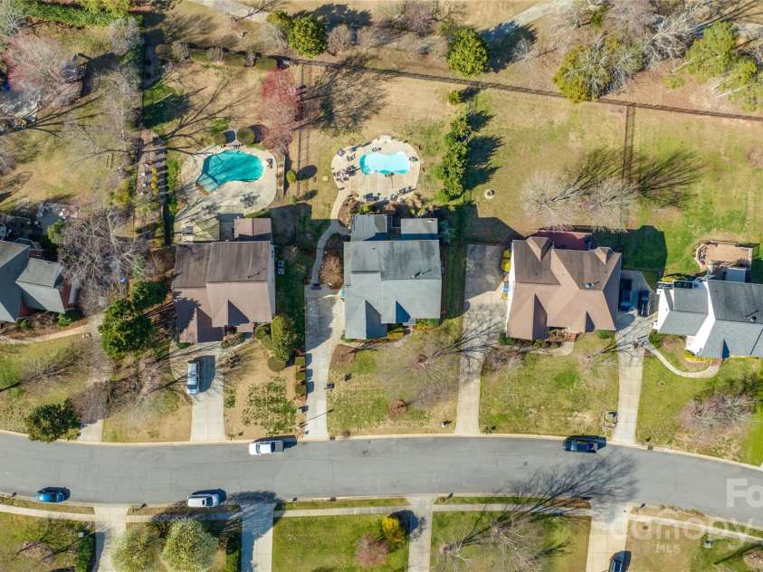10615 Persimmon Creek Drive, Mint Hill, NC 28227.  MLS# CAR4232856, YatesRealty ID 9969. Aerial of Property