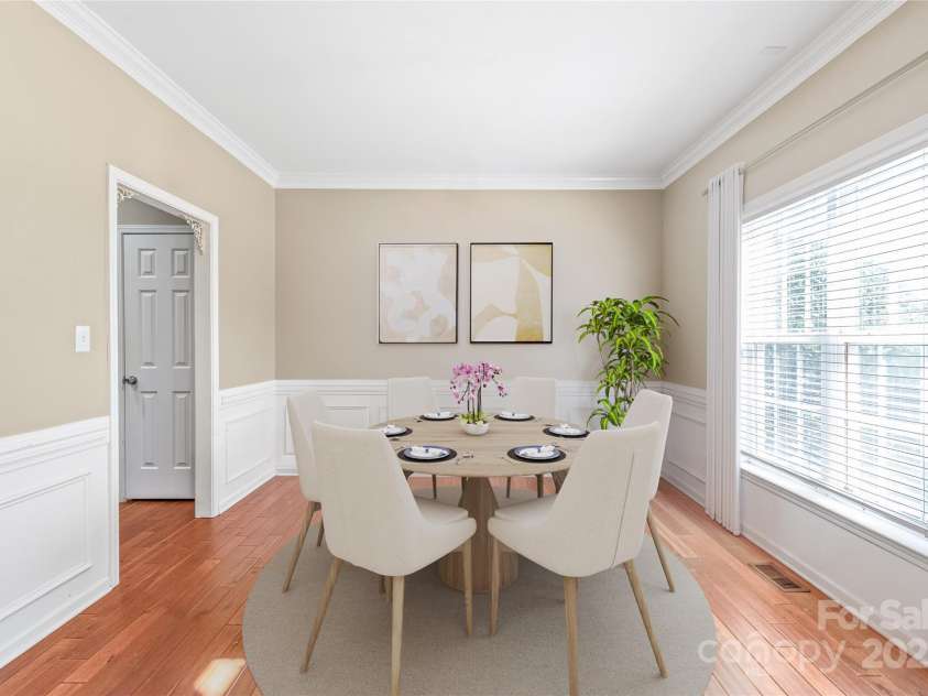 10615 Persimmon Creek Drive, Mint Hill, NC 28227.  MLS# CAR4232856, YatesRealty ID 9969. Virtually Staged- Large Formal Dining Room off Entry