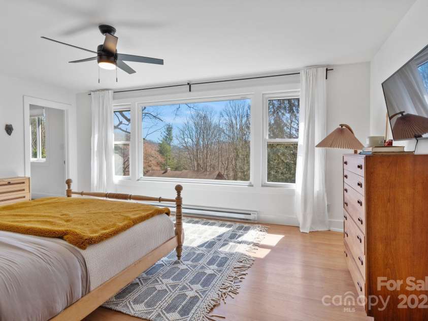 51 Mark Twain Road, Asheville, NC 28805.  MLS# CAR4235771, YatesRealty ID 9970. Mountain Views from Master Bed