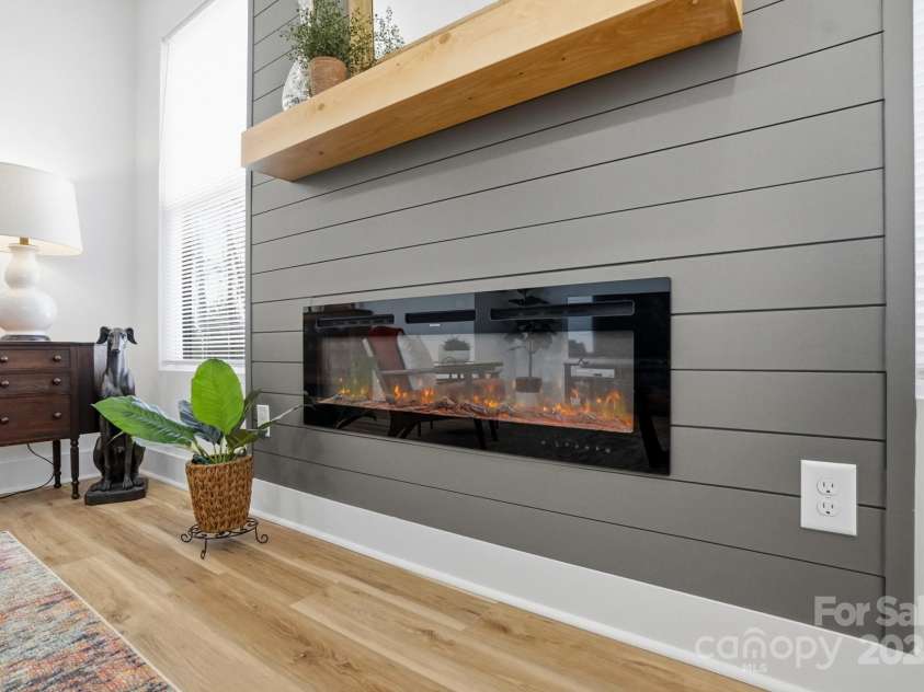 494 22nd Street, Kannapolis, NC 28083.  MLS# CAR4325150, YatesRealty ID 998. Electric Fireplace with heat in the Living Room