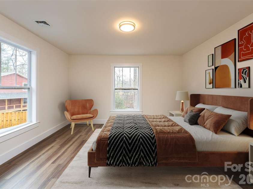 204 Cascade Ridge Road, Fairview, NC 28730.  MLS# CAR4315304, YatesRealty ID 9983. Owner's Bedroom