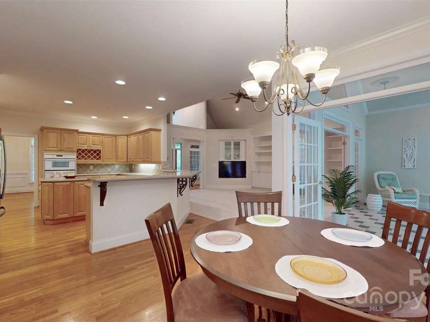 9101 Oak Bluff Court, Marvin, NC 28173.  MLS# CAR4245021, YatesRealty ID 9989. View of kitchen from breakfast nook